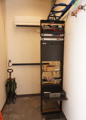 Climate controlled TR with equipment rack