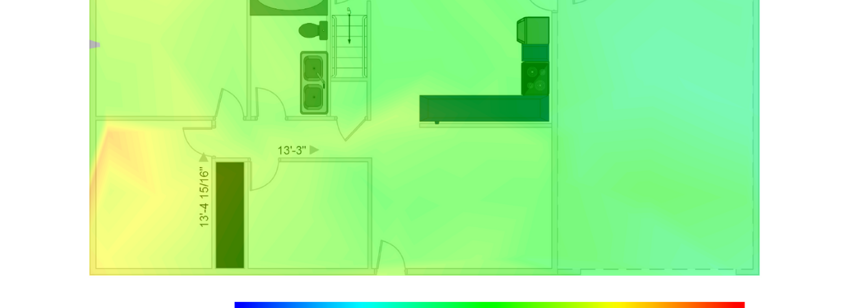 raw heat map of wifi mapping