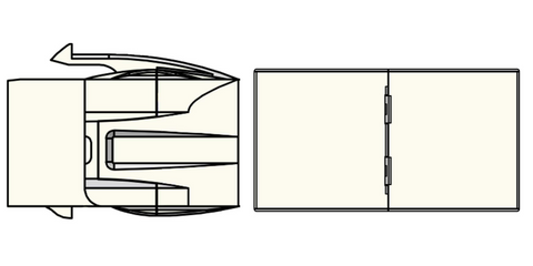 Keystone coupler (left) and inline coupler (right)