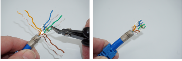 Cat6A Shielded Field Termination Plugs