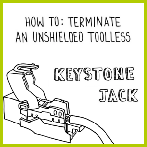 How to: Terminate an Unshielded Toolless Keystone Jack