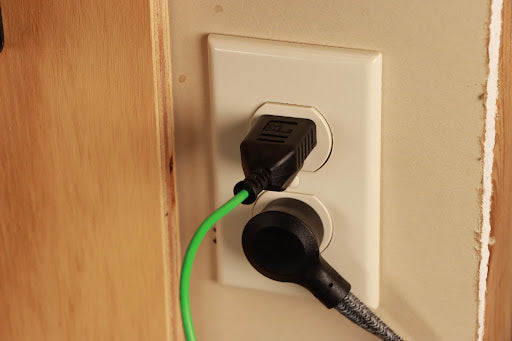 trueCABLE plugged into outlet