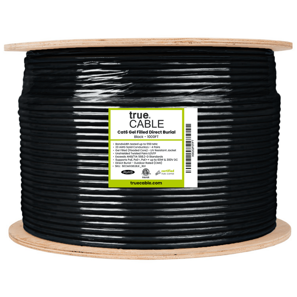 Cat6 Gel Filled Direct Burial Ethernet Cable｜Unshielded