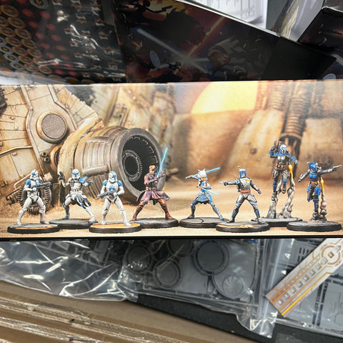 Star Wars Shatterpoint figure examples from the upcoming game releasing on June 2, 203