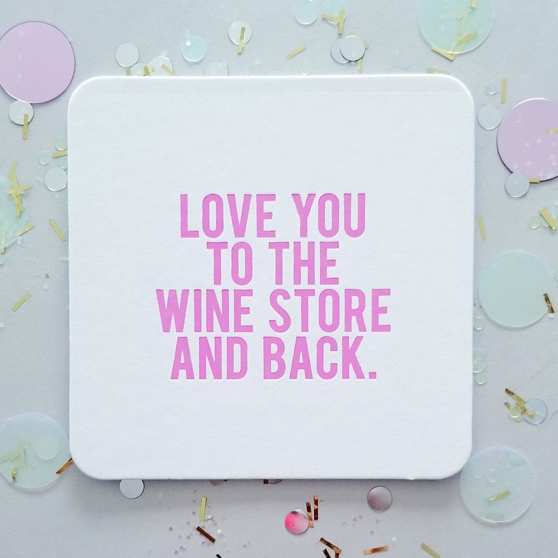 Gifts for Women Friends Funny Wine Coaster Size Matters 