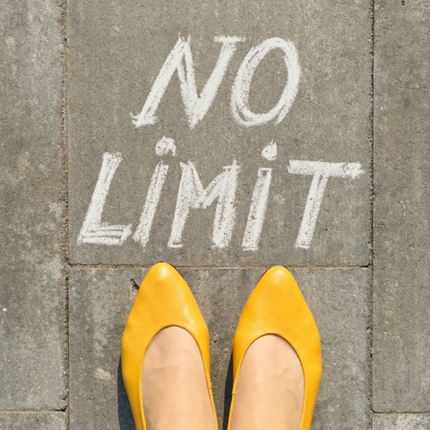 motivational quote "no limit"