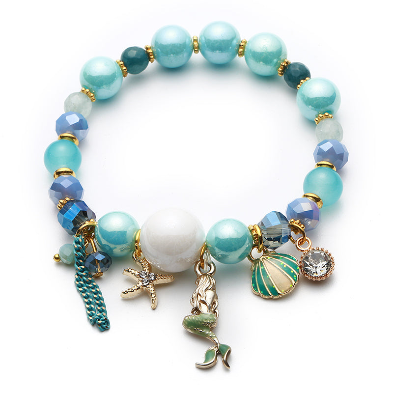 Pretty Little Mermaid Charm Bracelet | Look Mermaid