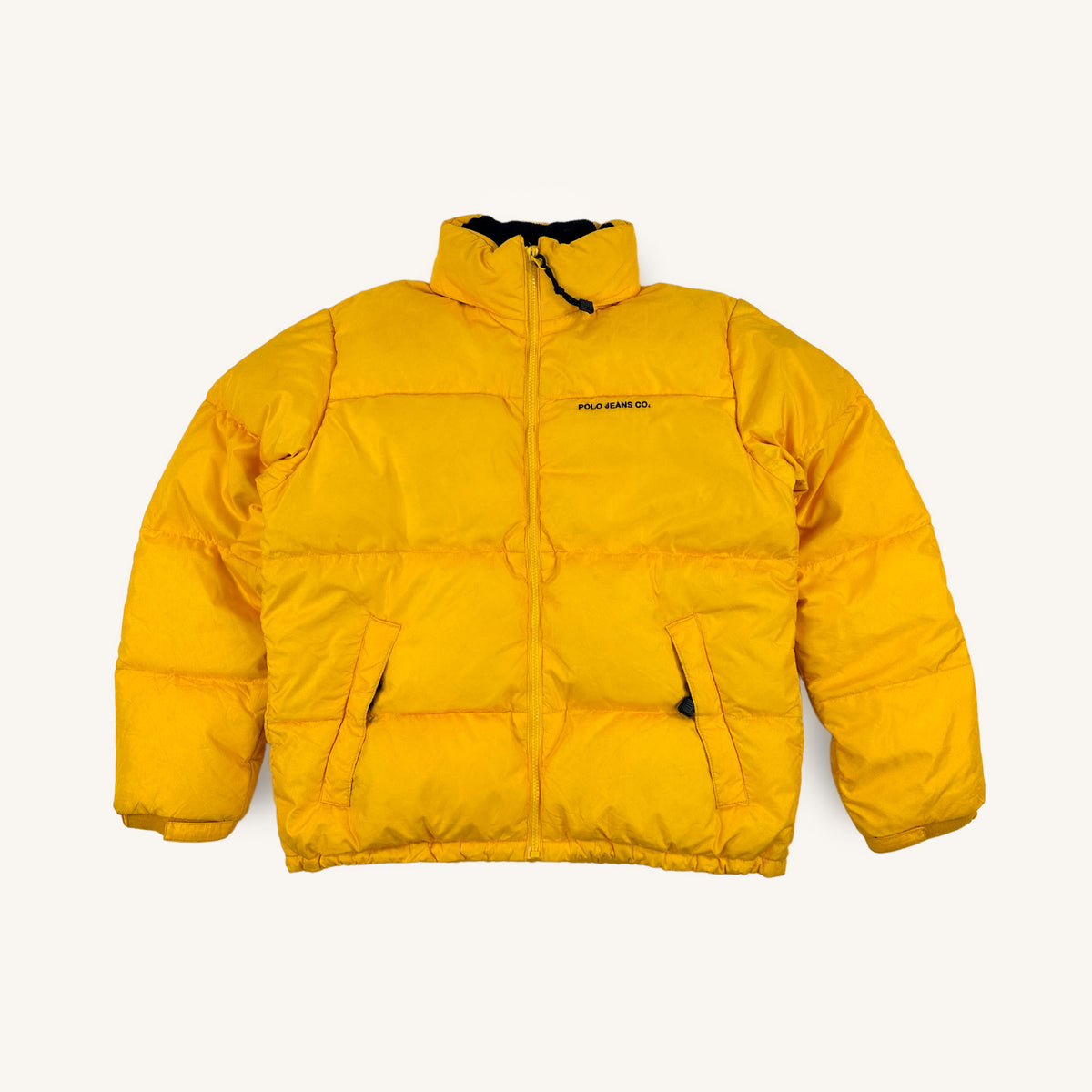 Yellow 90s Polo Jeans Ralph Lauren Puffer Jacket Coat (S) – 28 Vintage