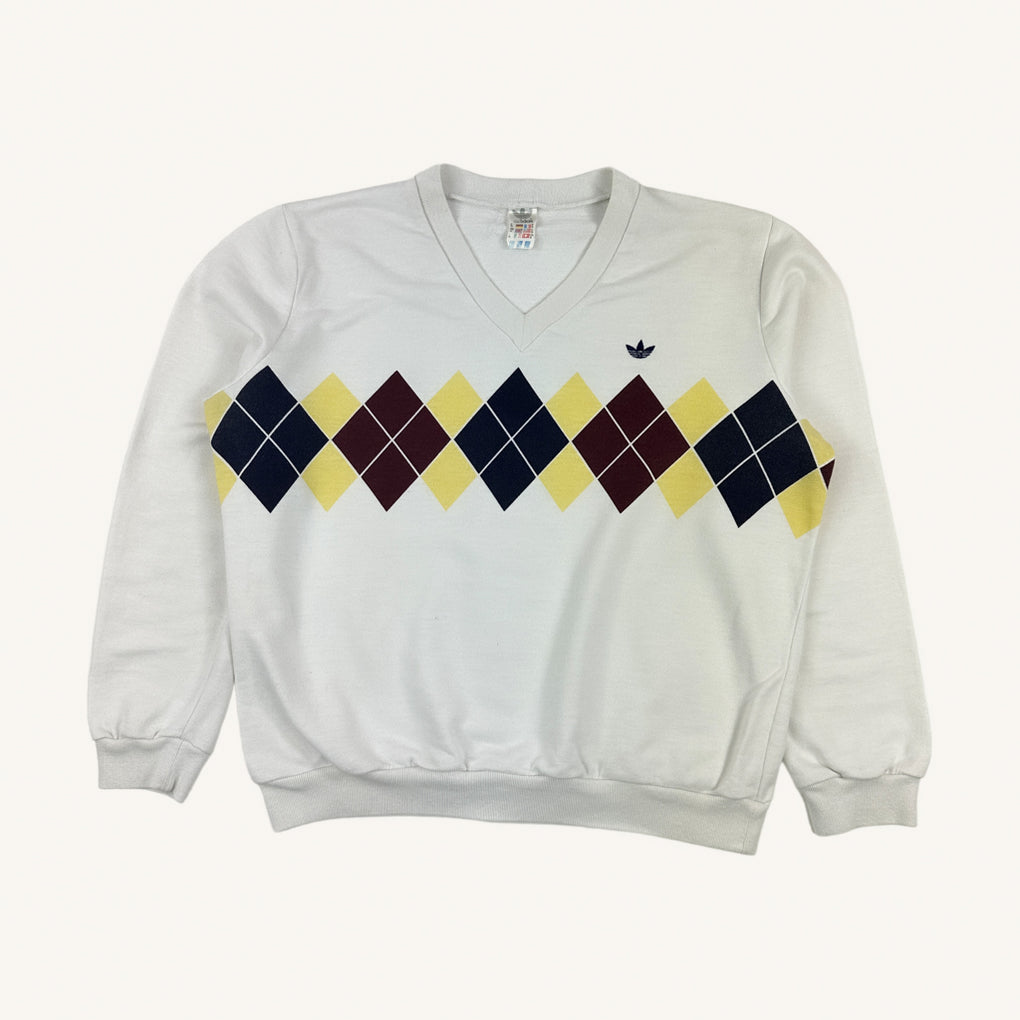 White Adidas Sweatshirt (L) 28 Vintage