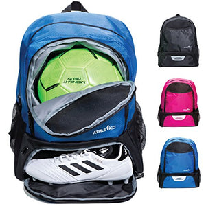 blue soccer bag