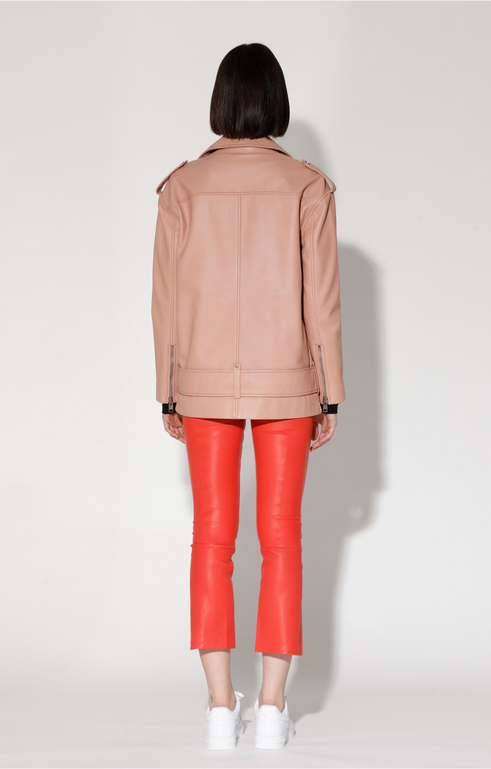 Emery Jacket, Peach - Leather (Spring)