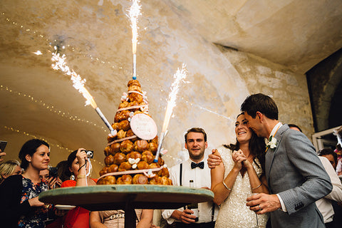 Cake Sparklers At Weddings
