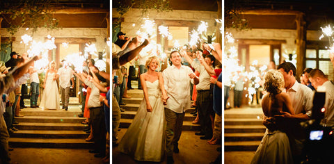 Using Wedding Sparklers