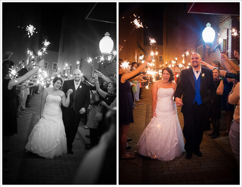 Wedding Sparklers are not normal sparklers