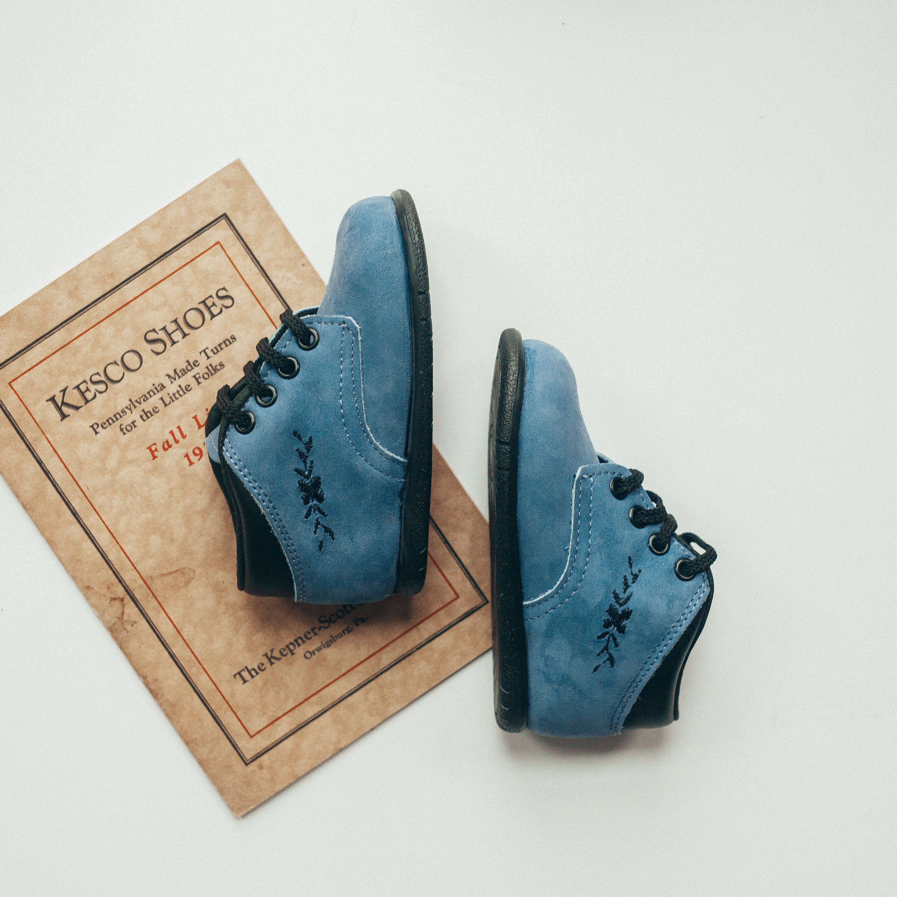 blue nubuck shoes