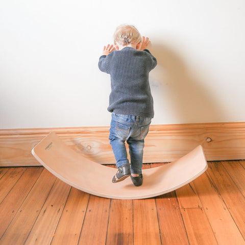 Toddler on Balance Board