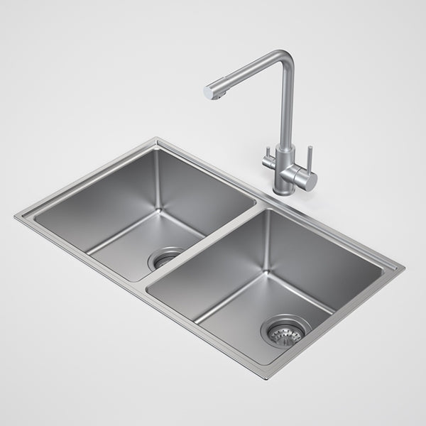 Caroma Compass Double Bowl Kitchen Sink Best Price At The Blue Space