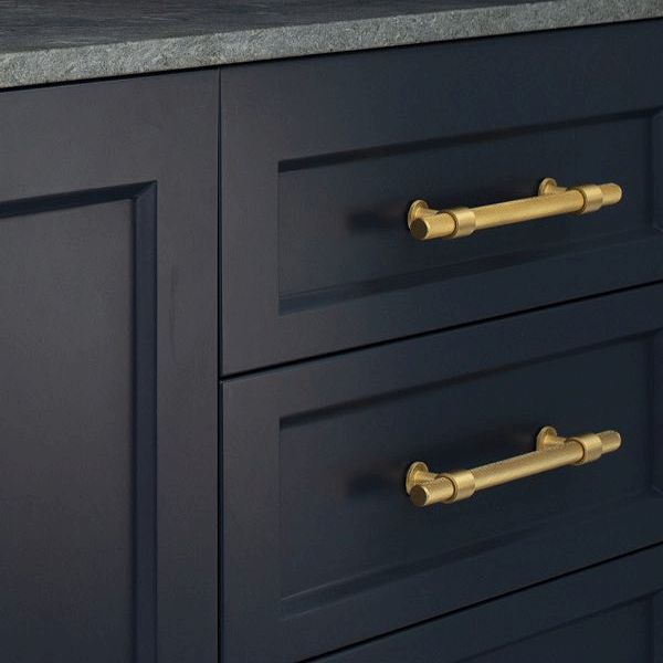 Momo Handles Belgravia Bar Pull Brushed Satin Brass - The Blue Space