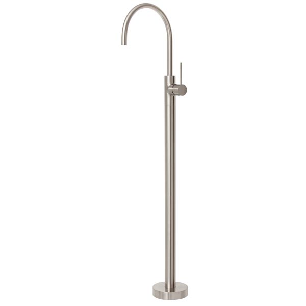 Phoenix Vivid Slimline Floor Mounted Bath Mixer Brushed Nickel