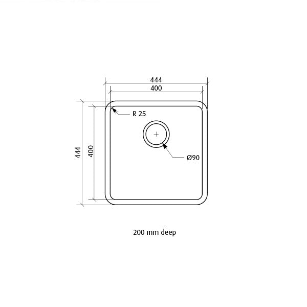 Seima Kubic Single Bowl Inset Undermount Kitchen Sink