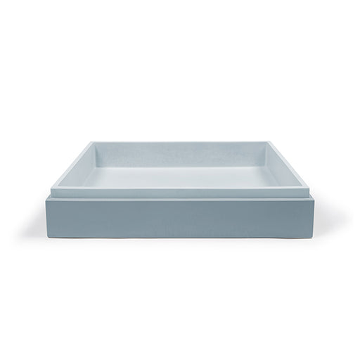 Nood Co Stepp Rectangle Basin Surface Mount Powder Blue - The Blue Space