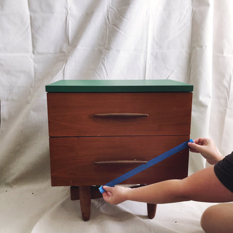 How To Blend One Step Paint  Art Deco Nightstand Flip 