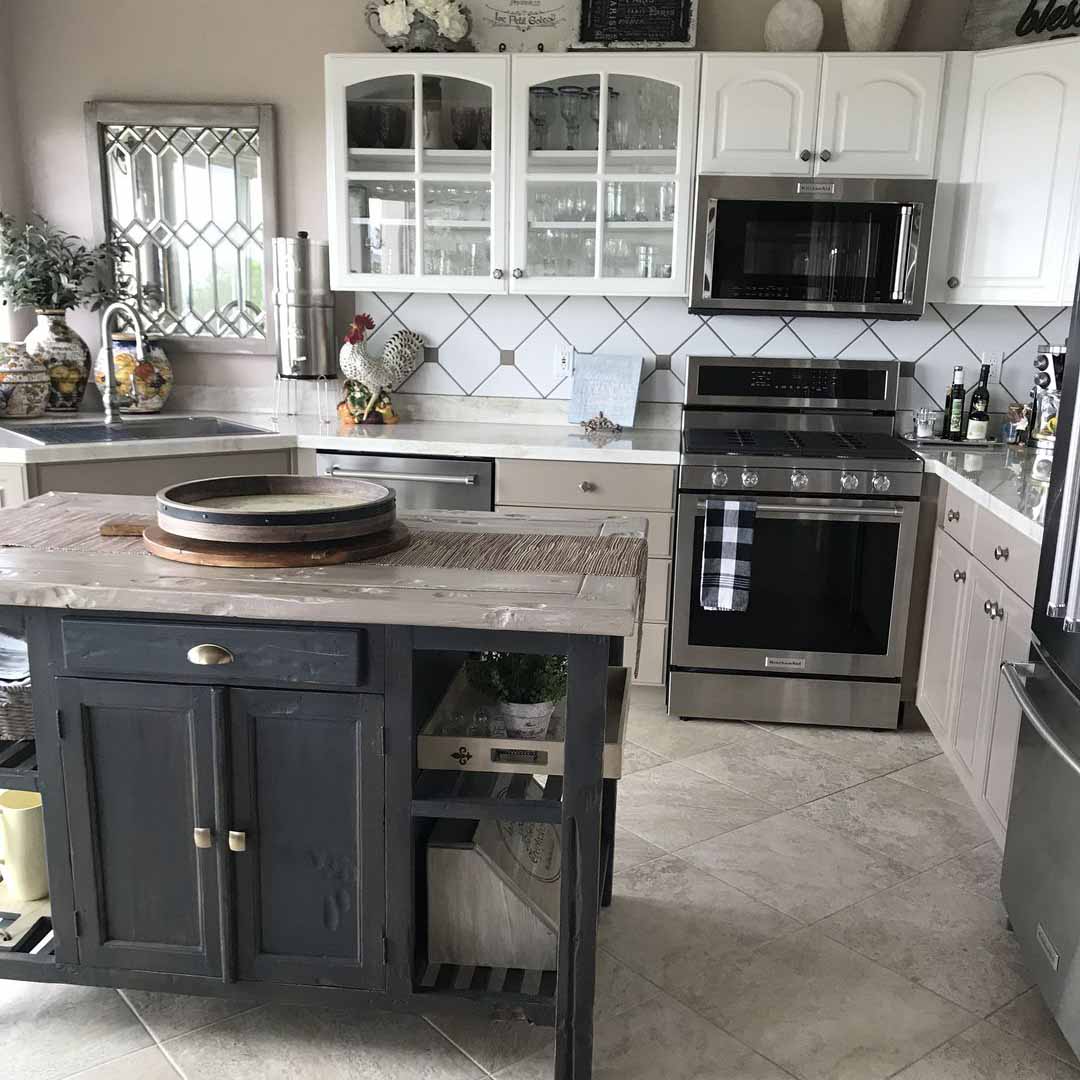 Kitchen Cabinets painted with Amy Howard at Home One Step Paint. We carry  Amy Howard …