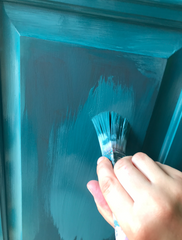 Brooks Grey Desk With A Custom Glaze – Amy Howard At Home