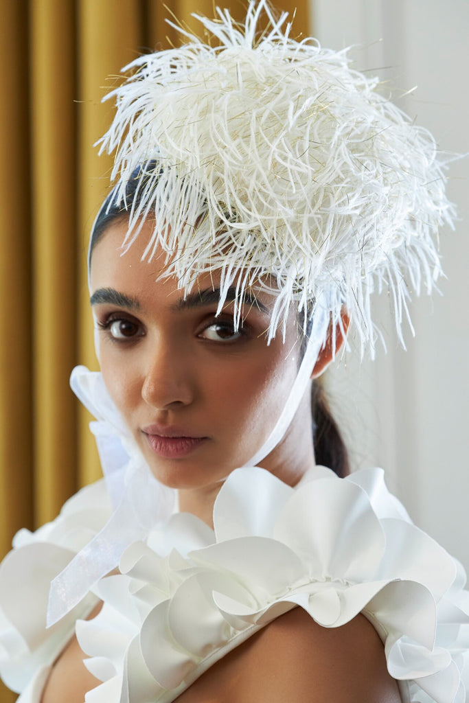 turban, headband, headwrap, bridal fashion, bridal headpiece, new york fashion week, new york luxury bridal fashion week, luxury fashion, couture hat, myrdith leon-mccormack, mimi lombardo