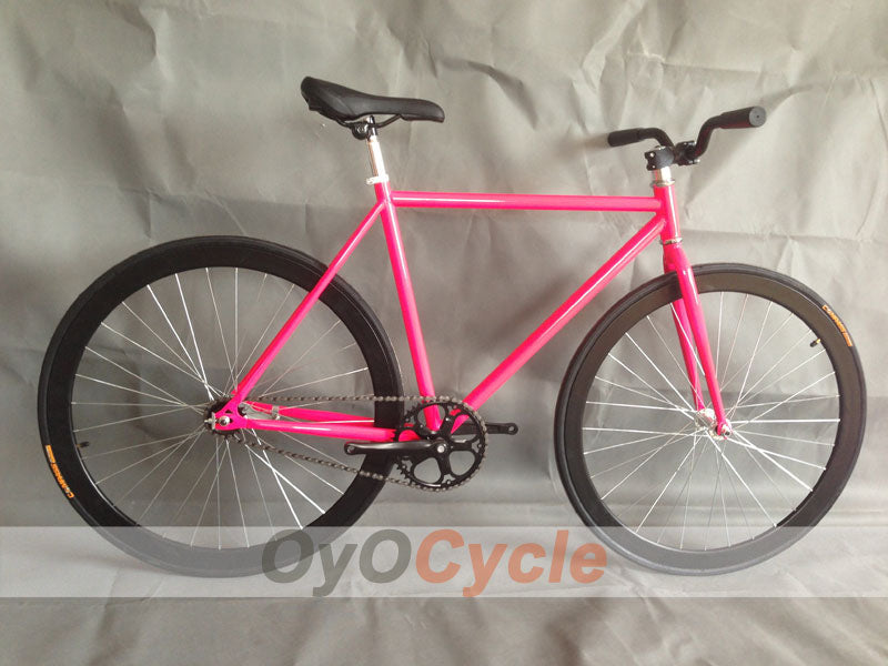 pink fixie bike