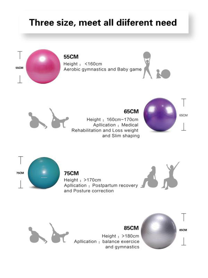 yoga ball sizes