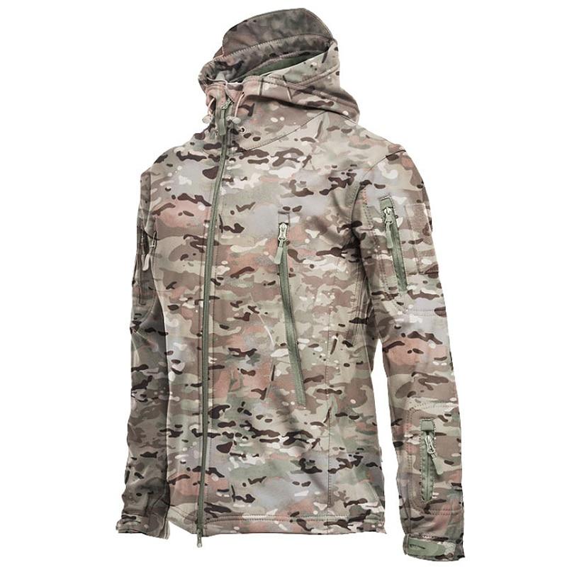 Men's Camouflage Combat Tactical Hoodie Jacket