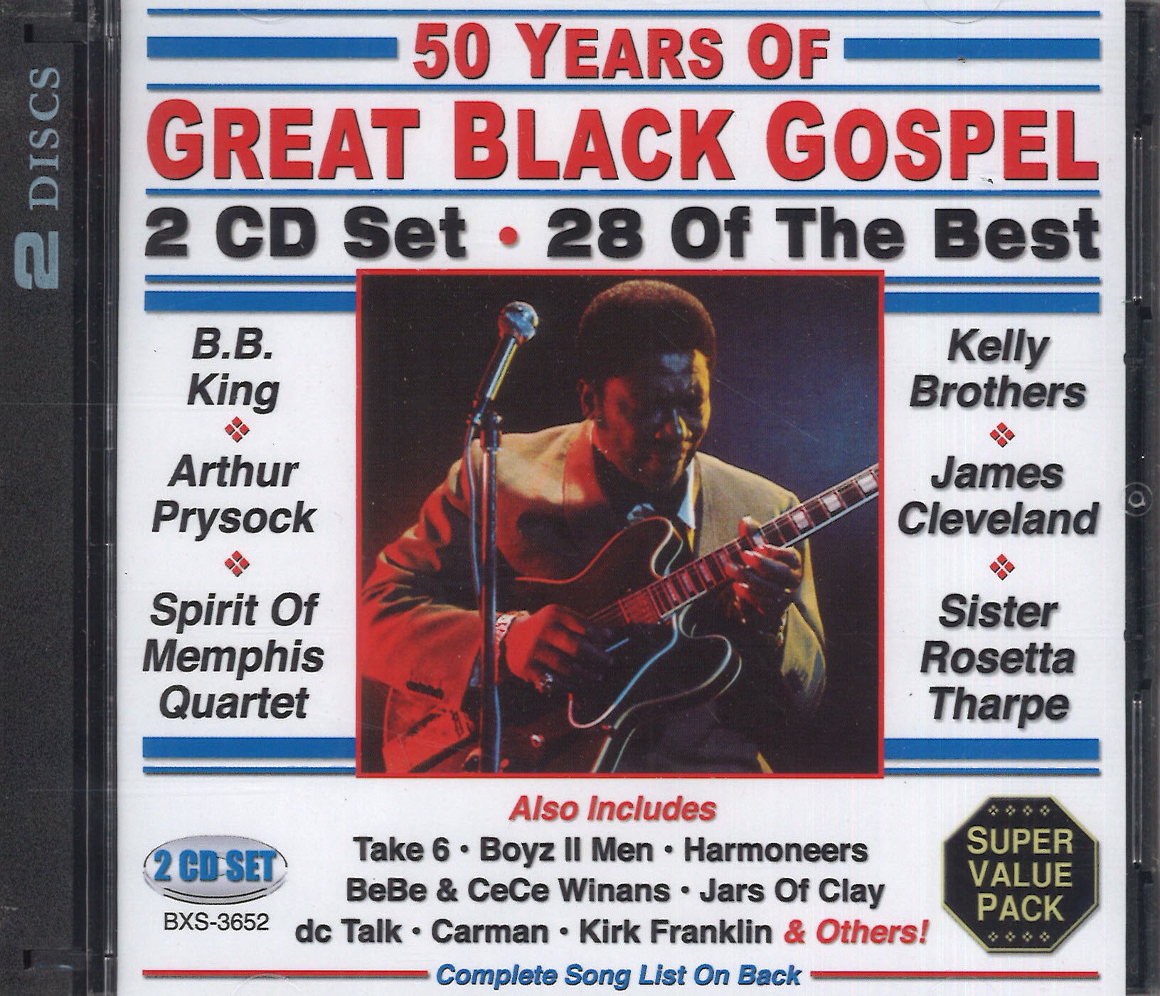 Various Artists 50 Years Of Great Black Gospel 2 Cd Set Country
