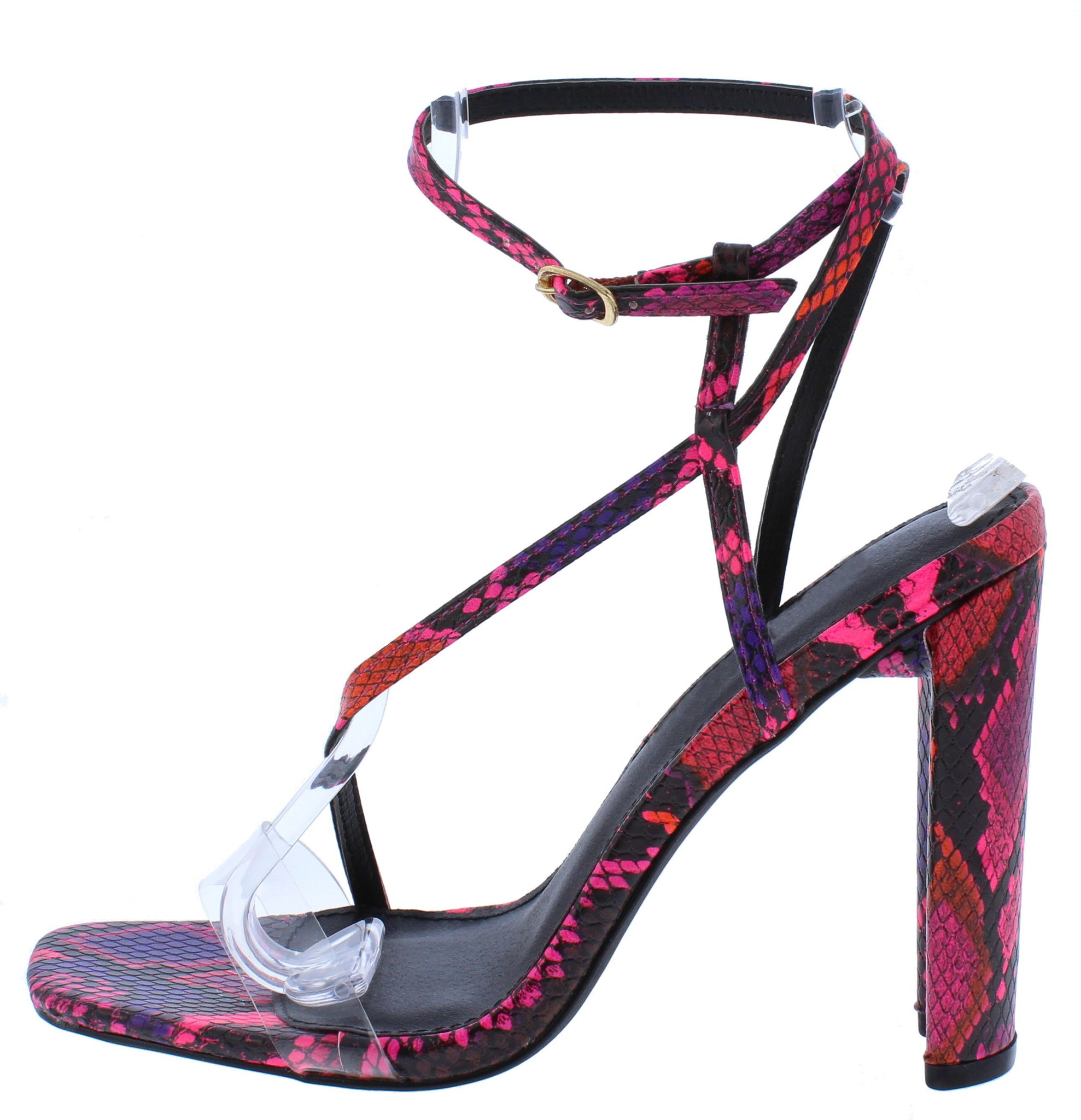 pink snake heels