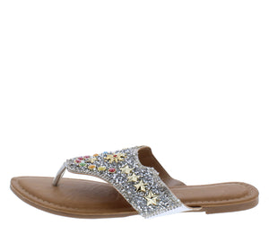 silver star sandals