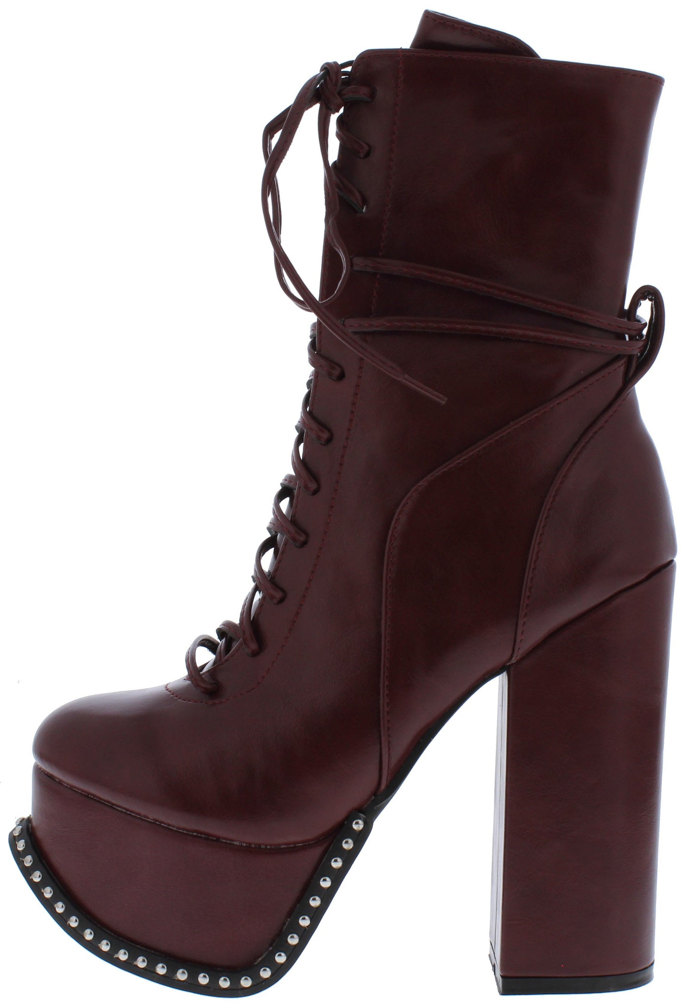 studded platform boots