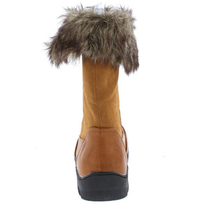 fur lined tan boots