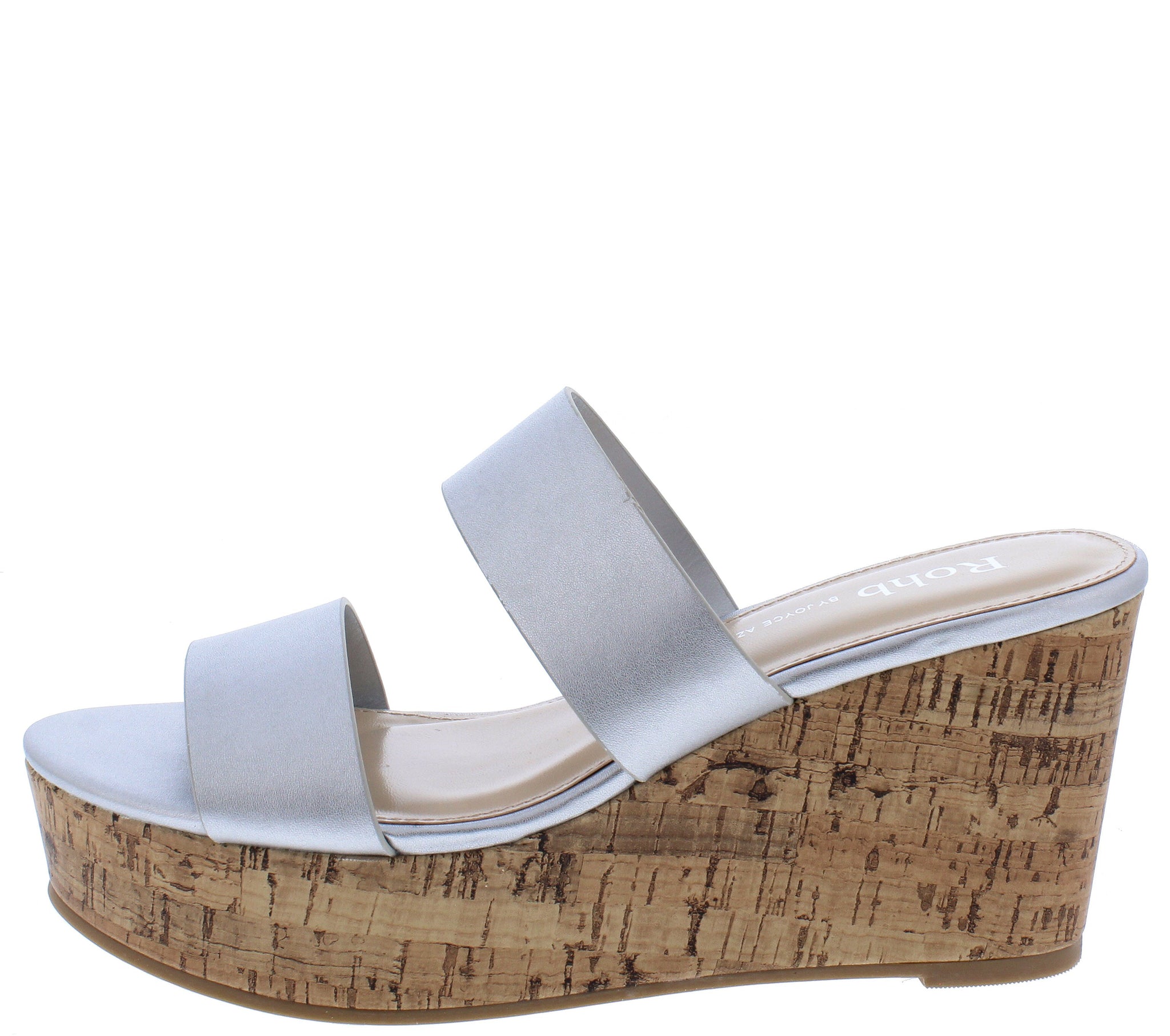 silver cork wedges