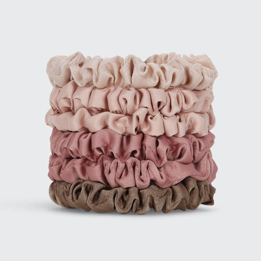 Satin Sleep Pillow Scrunchies - Blush/Gray – KITSCH