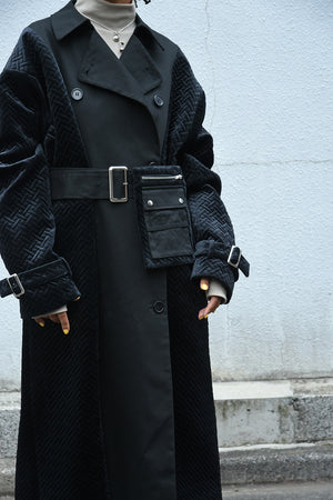 SWITCHING TRENCH COAT / BLACK