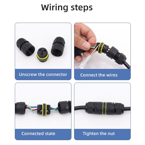 Waterproof connector IP 68