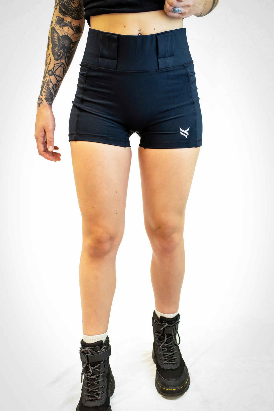 Crusader Leggings - High Rise, Curvy, Black – Vakandi Apparel