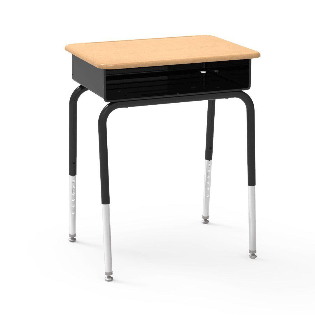 Nextgen Open Front Student Desk With Metal Book Box Hard Plastic