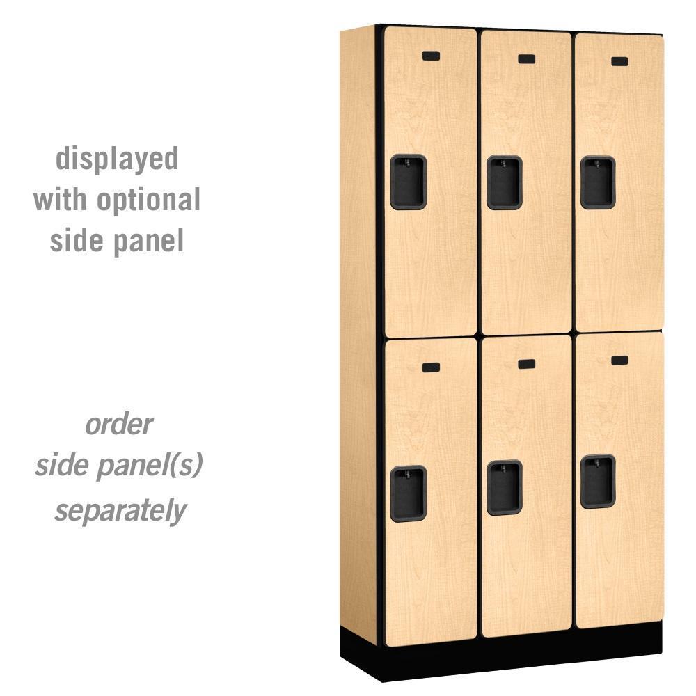 Designer Wood Lockers 12 Wide Double Tier 6 Feet High 15 Deep