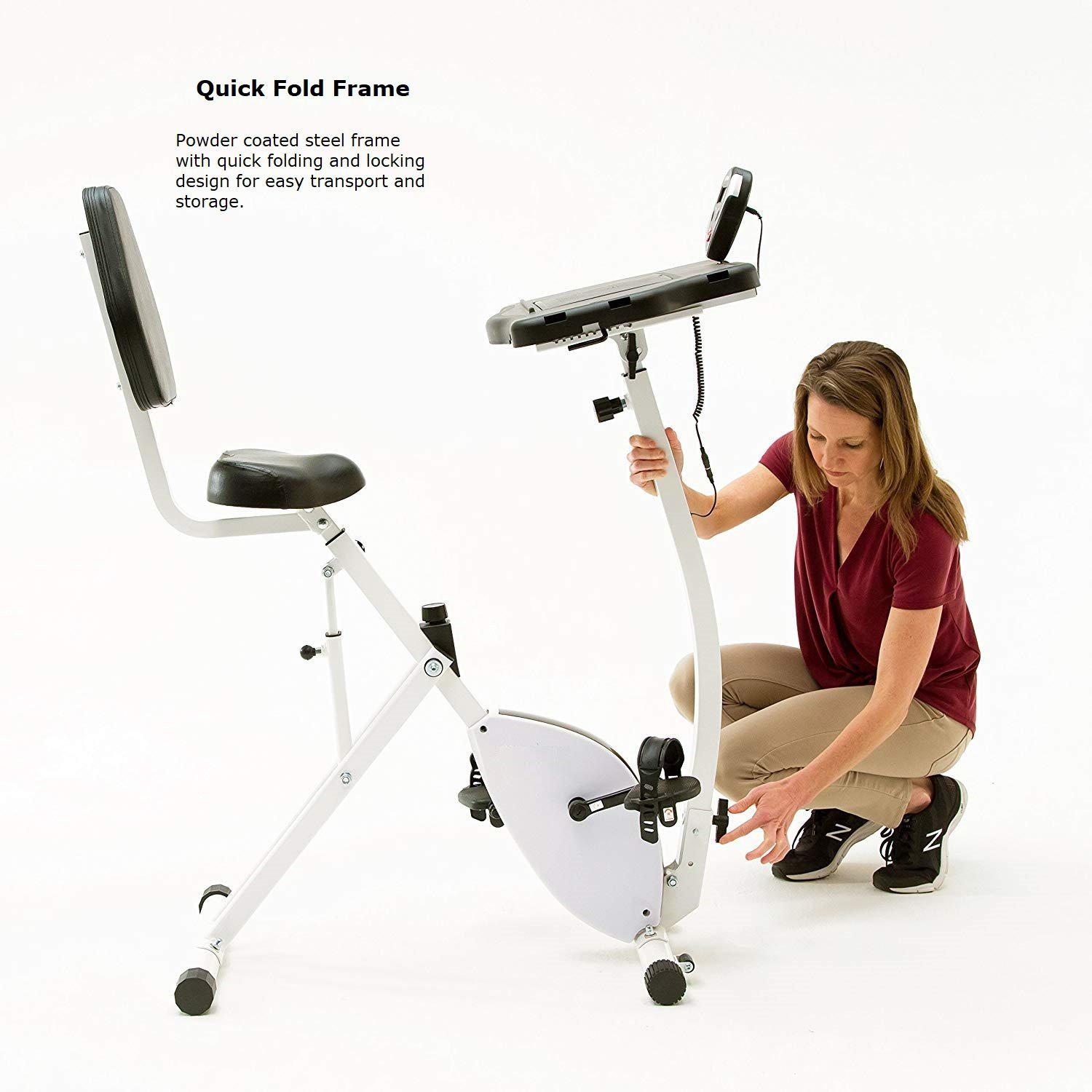 Nextgen Folding Recumbent Exercise Bike Desk With Free Shipping