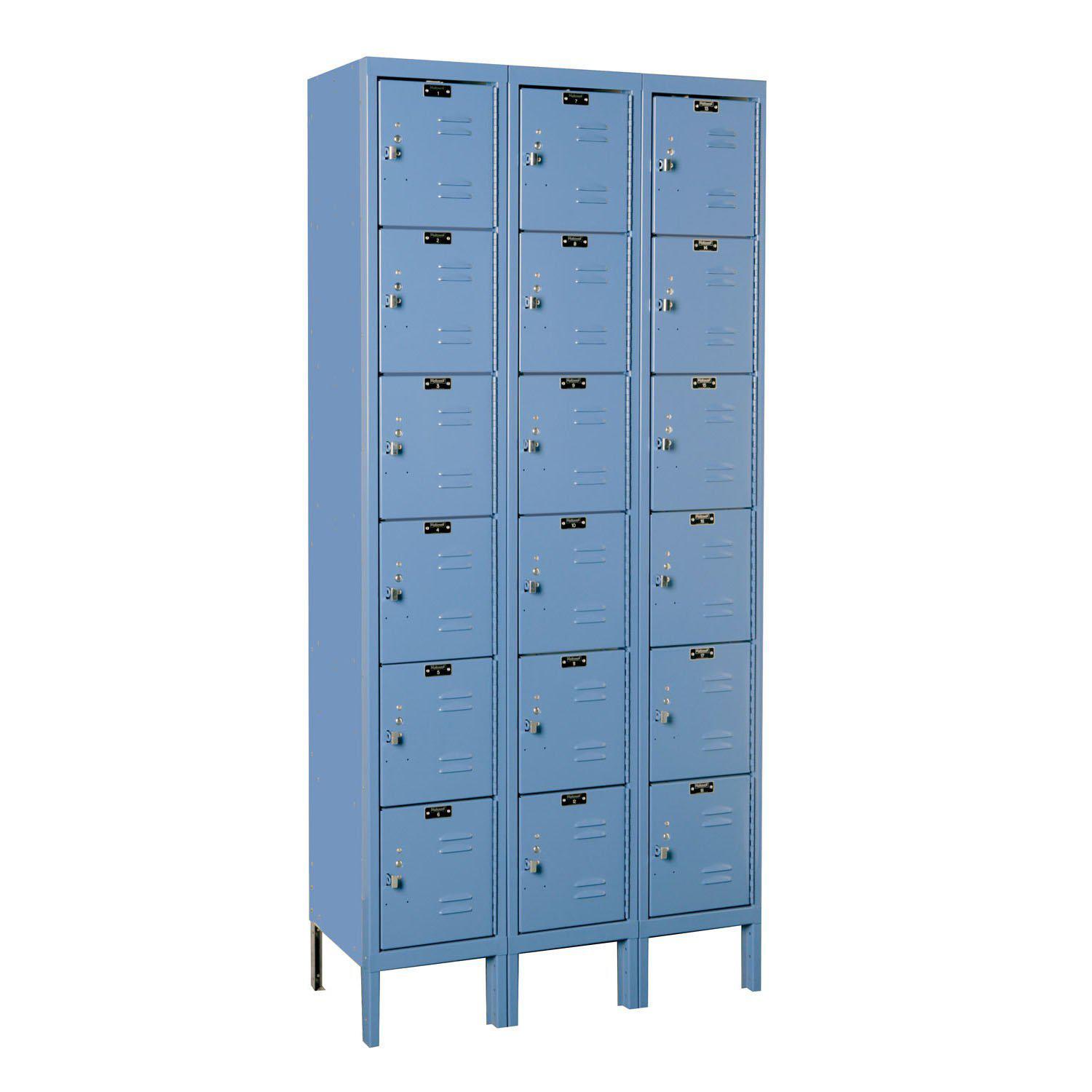 Hallowell Premium 6 Tier Box Lockers Assembled Nextgen