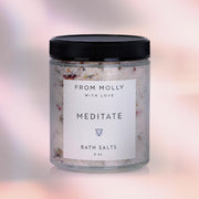 Meditate Bath Salts Lavender Rose From Molly with Love Shop Jupiter Goods