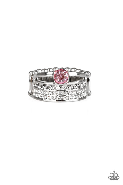 Paparazzi The Overachiever - Pink Ring – Glitzygals5dollarbling ...