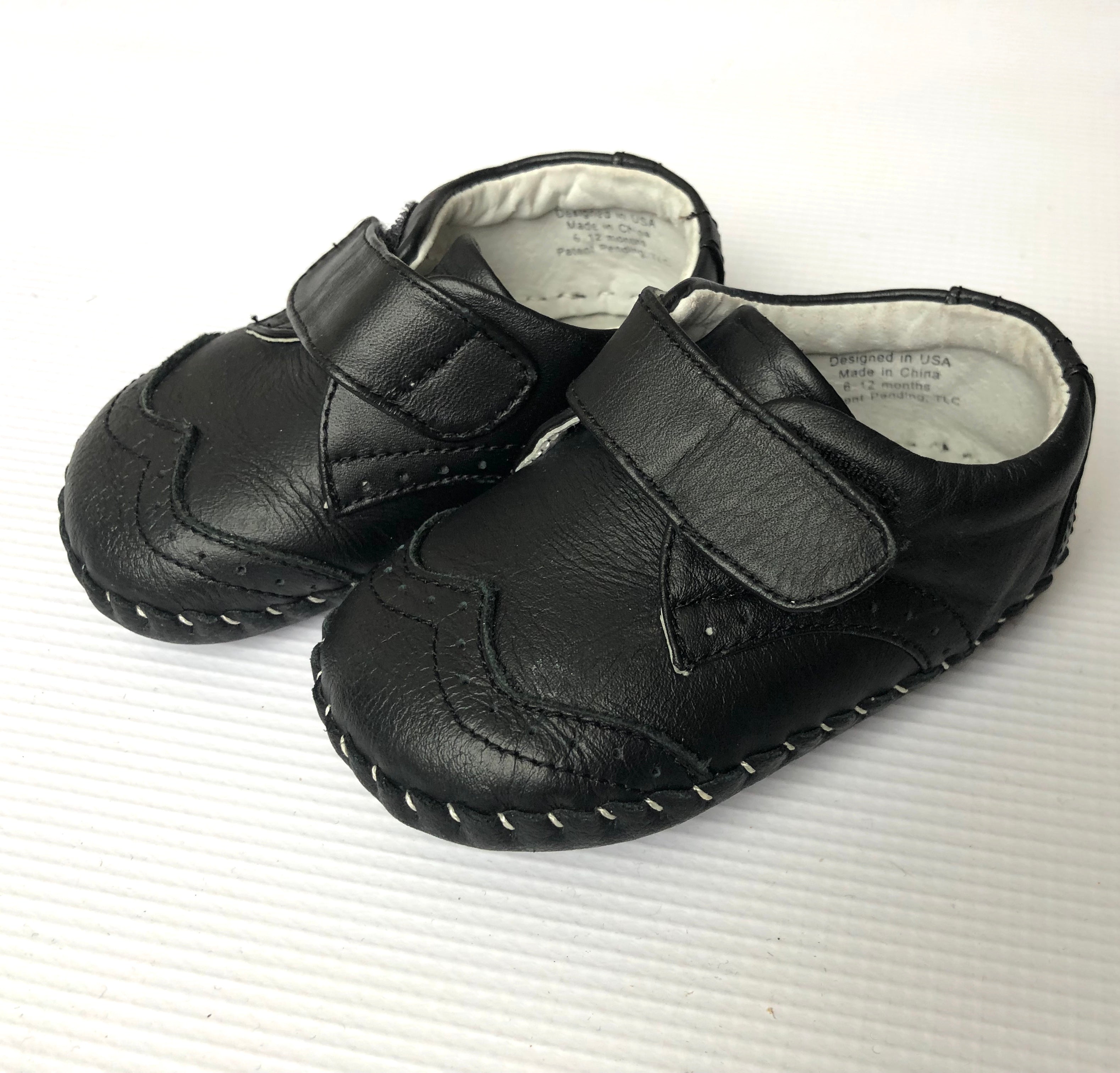 Pediped Black Leather Baby Shoes – kncted