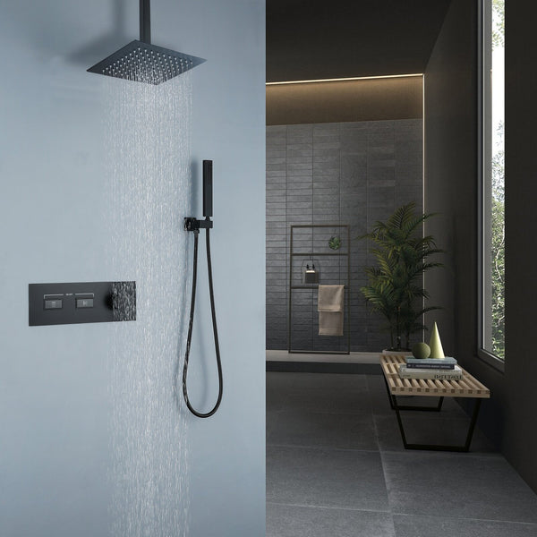 Swerve Ceiling Mounted 10 Inch Shower System